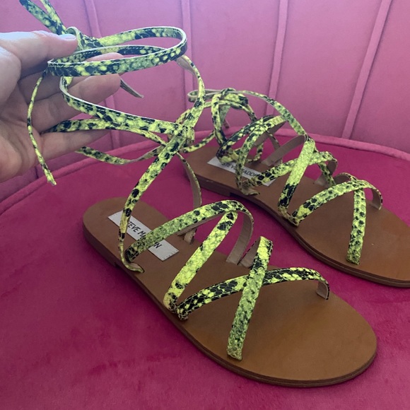 Steve Madden Shoes - Gladiator Snakeskin Sandals